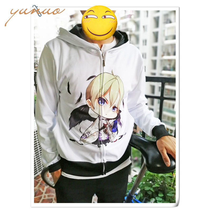 Hình ảnh Clannad tùy chỉnh loạt Okazaki Peng cũng hoạt hình anime xung quanh dây kéo áo len trùm đầu áo khoác cardigan ảnh nhãn dán cute