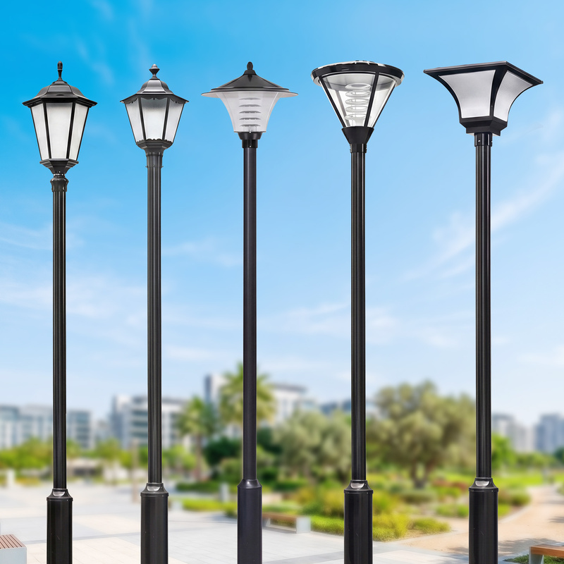 Outdoor Courtyard Lights, Community Landscape Waterproof Road Lights, Garden Rural Home Square 3m Led Solar Street Lights