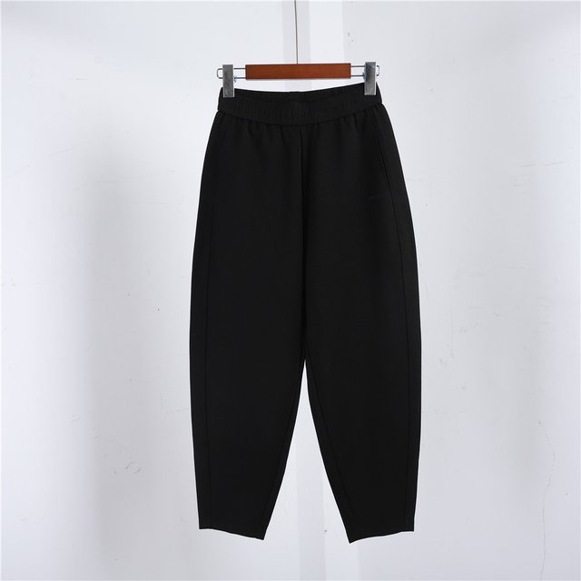 ສິນຄ້າເອີຣົບ Mi Shang Xizi 23167 Spring style high-waisted loose elastic casual harem nine-point small feet carrot baggy pants for women