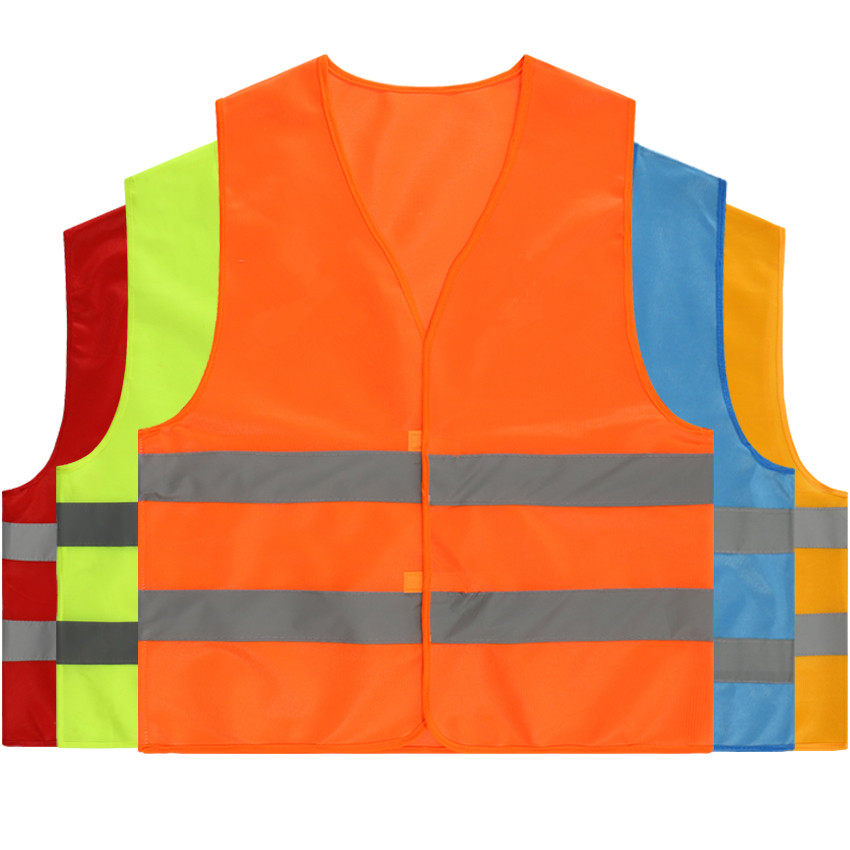Reflective coat jacket luminated fluorescent yellow male and female patrol vest blouses golden safety to night orange sanitation