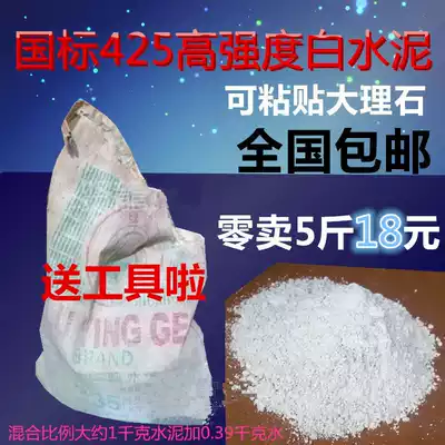 Cement bulk white cement quick-drying waterproof bulk inlaid gap inlaid caulking kitchen white cement 5 kg