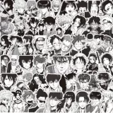 1000 Черно -белых аниме -наклейки заклинания обратно, чтобы сразиться с лезвием лезвия призрачного разрушения лезвия Наруто.