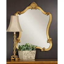 French retro mirror classical dressing table mirror desktop home bedroom Nordic cosmetic mirror countertop Wall decorative mirror