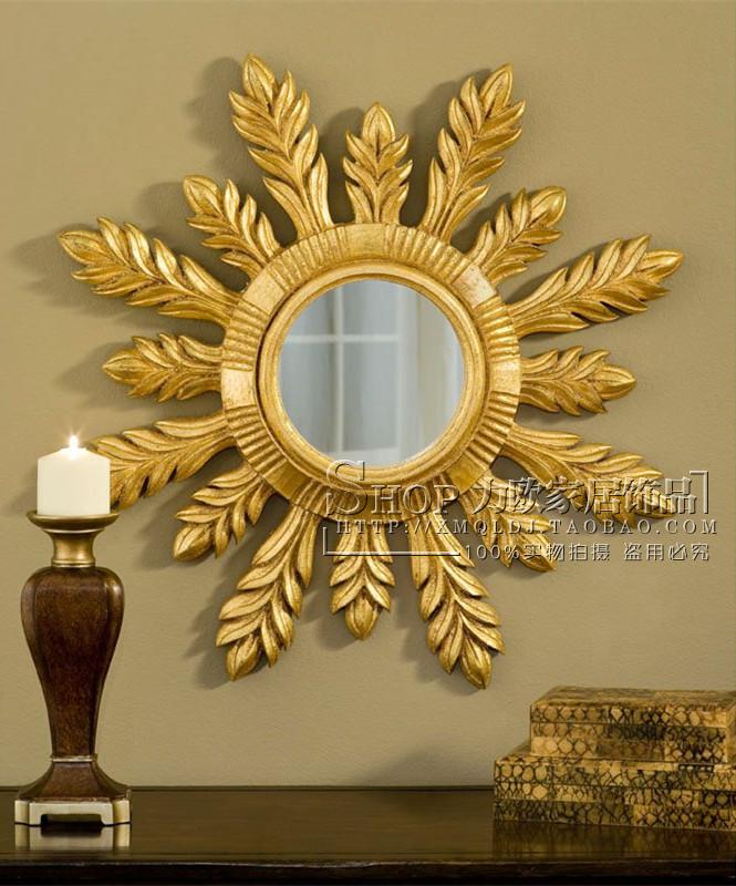 American Countryside Upscale Decorative Mirror Bathroom Wall-mounted Wall Accessories Wall Mirror Eurostyle Living Room Genguan Dining Side Sunglasses Mirror