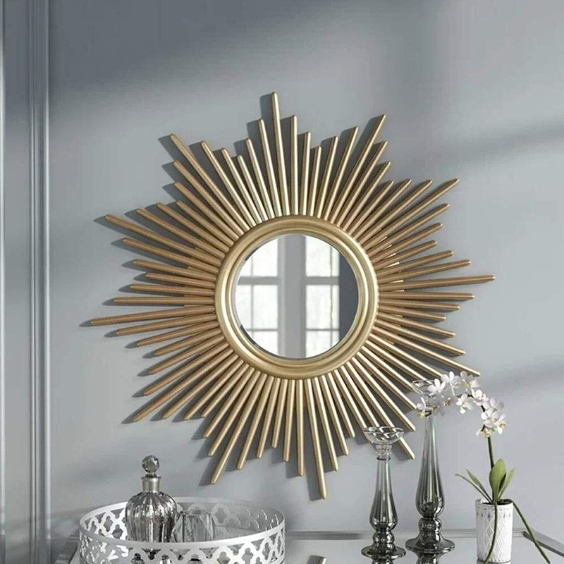 European and American style Xuanguan mirror Living room Decorative Mirror Wall-mounted Mirror Hotel Home Dining Side Mirror Sofa Background Wall Mirror