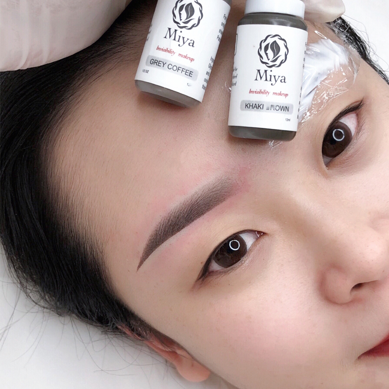 High-end German semi-permanent fog brow embroidery pure plant beauty line lip line eyebrow dairy products
