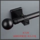 thanh Rome đơn cực đôi cực bức màn sắt cực rèm wrought sắt đen hiện đại hướng dẫn phong cách đơn giản - Phụ kiện rèm cửa giá thanh treo rèm cửa sổ