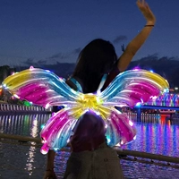 Цветовое световое цветное фантом [2 световой струны/прозрачный клей/солома с поставкой]