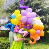 Букет из воздушных шаров, украшение сцены, макет, день рождения, открытый пикник, реквизит для фото, поставки, Интернет, знаменитости, длинные цветы ромашки