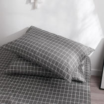  Single double student dormitory pillow cover 48x74cm Cotton pure cotton pillowcase Single pack a pair of pillowcases