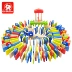 Tebao đồ chơi tương tác giữa cha mẹ và con 150 con vật domino domino khối trẻ em 3 tuổi câu đố đồ chơi cha mẹ đồ chơi của bé Khối xây dựng
