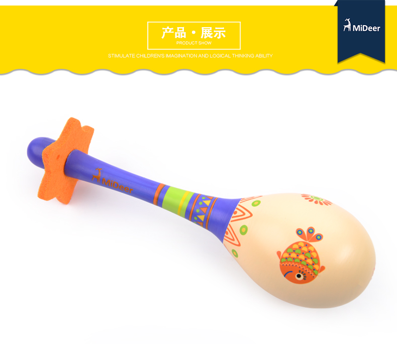Mideer bé hươu nhạc bé giác ngộ đồ chơi trẻ em cát bóng búa búa thổi giáo dục sớm 6-12 tháng shop đồ chơi