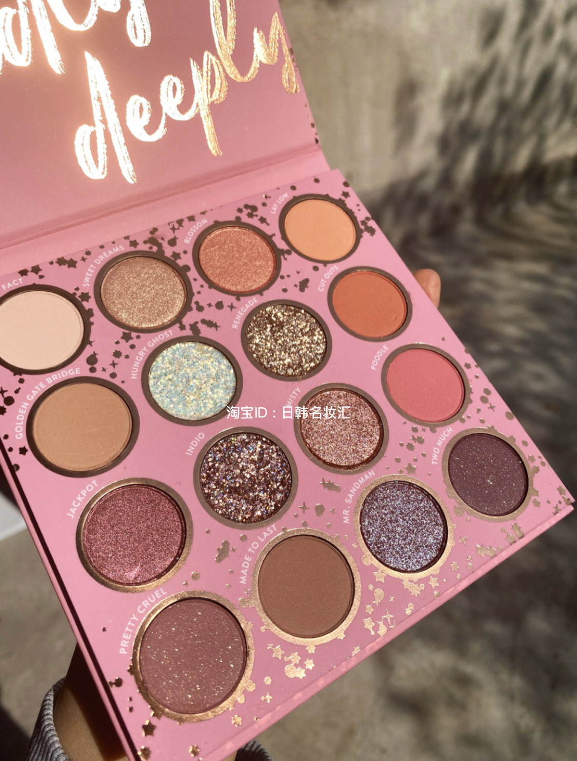 16 color Eyeshadow palette Glitter Pearlescent Waterproof matte ins Super Fire everyday makeup Earth color bing glitter affordable student