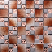 Rose Red Block Silver+Gradient Red