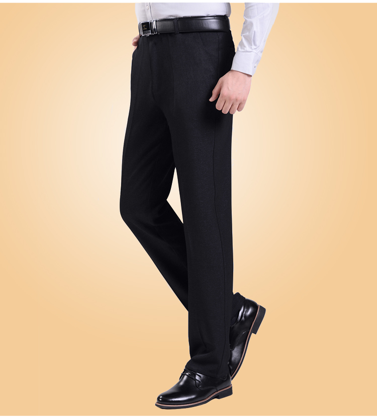 Mùa thu đông cộng với quần nhung giản dị quần tây nam dài quần dài cạp cao quần nam thẳng quần dày quần lửng nam