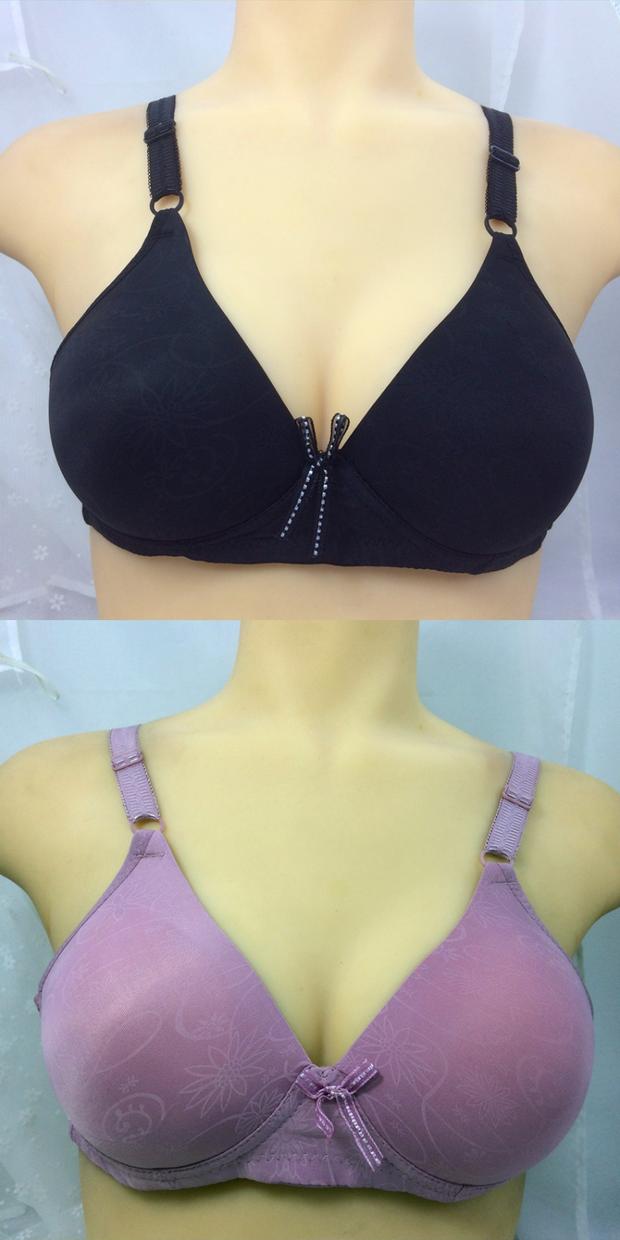 1 mảnh áo ngực trung và già không có vòng thép mỏng xốp mẹ đồ lót cỡ lớn cotton nữ 100 46b bra quần lót ren