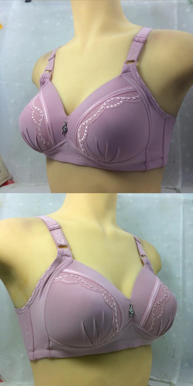 Áo lót mẹ Áo lót cho phụ nữ trung niên không có vòng thép Phần mỏng thoáng khí cỡ lớn tập hợp cotton không có dấu vết người béo mm quần lót nữ thun lạnh