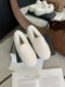 Trendy brand inner heightening thick-soled furry shoes Korean style retro plus velvet beanie shoes winter new outer wear round toe cotton shoes for women