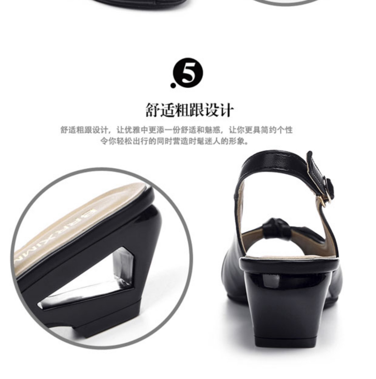 Giày cao gót nữ pha lê 2018 mùa hè mới sandal nữ mùa hè với giày đế bệt miệng cá cỡ lớn cỡ lớn nhỏ màu trắng dép xăng đan nữ