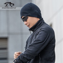 Tiger camp fleece hat winter woolen hat mens cold-proof warm plus fleece outdoor running winter knitted hat cold hat