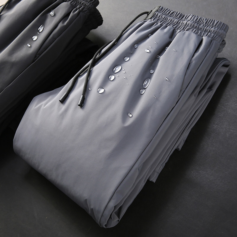 JSBD Winter anti-cold and anti-running velvet warm down trousers thick real men white goose down with young down pants.