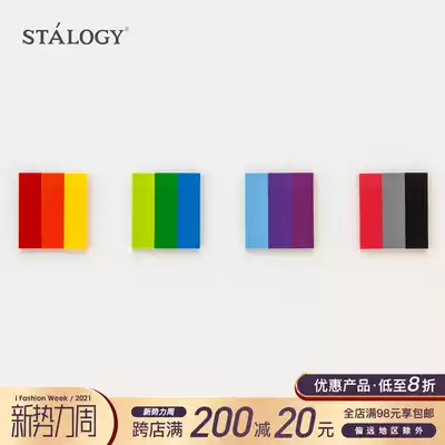 Spot Japanese STALOGY writable post-it note Post-it note film material suitable for a variety of pens