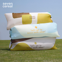 Qigu | Inflatable sofa outdoor portable folding camping tent home lazy sofa air mattress bed and floor covering