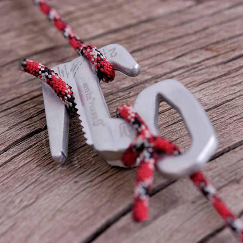 Nai Love NiteIze aluminum alloy 9 words Hook Tent Rope Strapping Rope Tying Rope Tightener Outdoor
