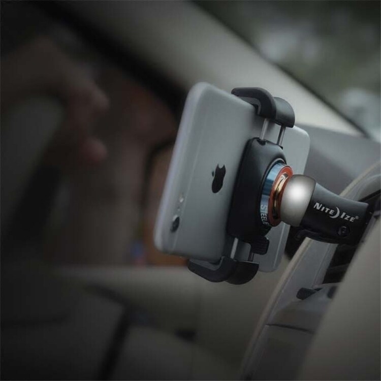 NiteIze car mobile phone bracket navigation car air outlet instrument magnetic strong 360-degree rotation