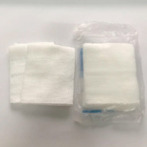 A piece of gauze block