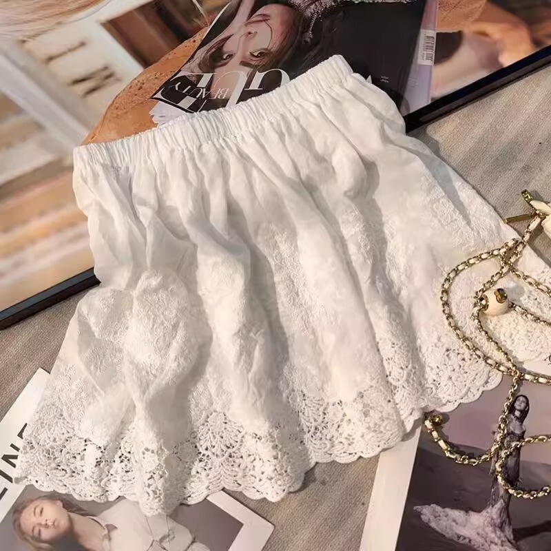 Extra Large Size 150kg Sweater for Plus-Size Women, Layering Magic, Lace Trim, Slimming and Body-Covering Base Dress Extra Large Size 150kg Sweater for Plus-Size Women, Layering Magic, Lace Trim, Slimming and Body-Covering Base Dress