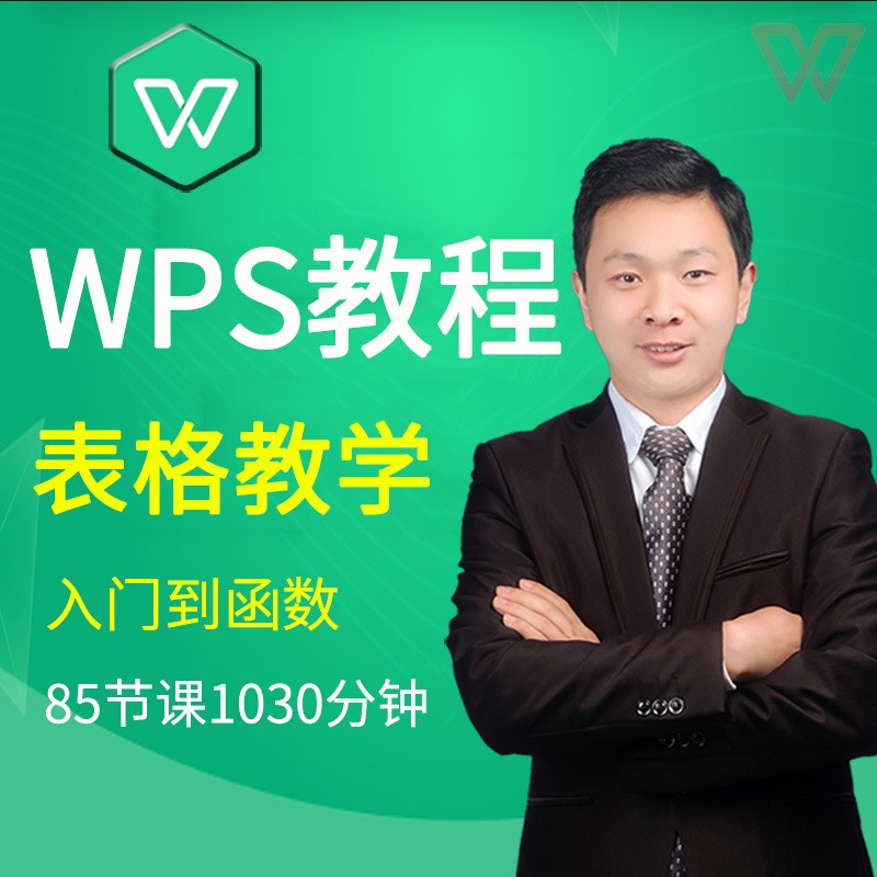 WPS教程表格制作公式函数全套视频教学Excel自学课程