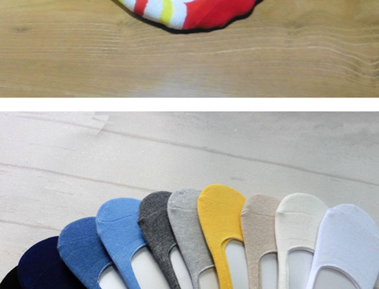 Nam nông miệng vớ vớ silicone chống trượt đậu mùa hè vớ siêu vớ vớ vô hình phần mỏng nam vớ vớ vớ vớ quần tất bông
