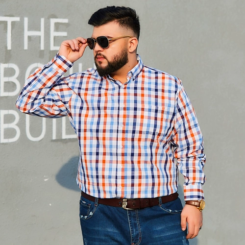 Лонгслив, хлопковая рубашка для отдыха, большой размер