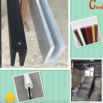 Aluminum alloy thickened frameless glass railing bottom groove Carbon steel U-shaped glass floor groove