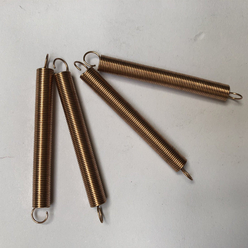 Copper spring with hook spring stretching tensile precision spring conductive copper wire spring 1 m long custom copper spring copper spring
