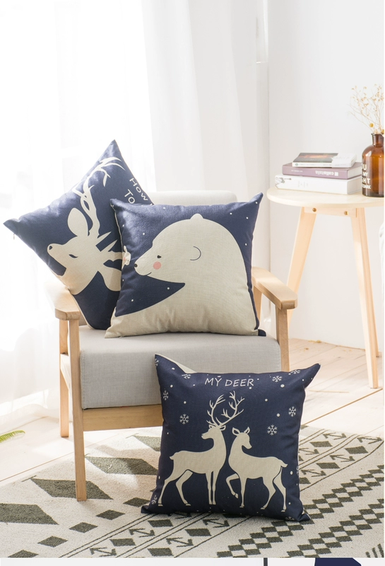Sofa đệm gối vỏ với lõi gối văn phòng eo lưng đệm xe đơn giản với gối Bắc Âu