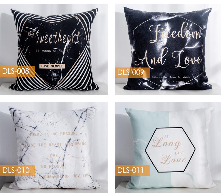 Bắc Âu dày gối bông với lõi phòng sofa mô hình đá cẩm thạch đệm phòng ngủ đầu gối tựa lưng hỗ trợ thắt lưng Chăn văn phòng Canifa