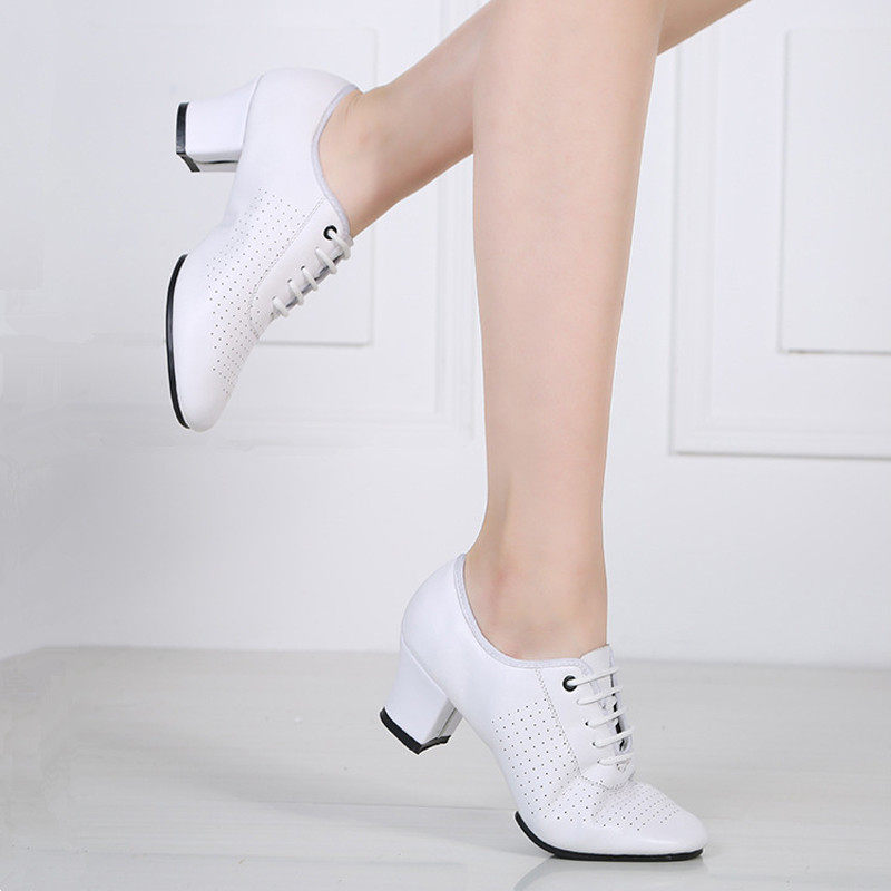 Latin dance shoes adult leather soft sole soft soft soft dance shoes in Modern Square dance shoes dance shoes