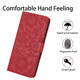 Soft Pink Floral Embossed Wallet iPhone Stand Flip cover iPhone Case for iPhone 17, 16, 15, 14 and 13