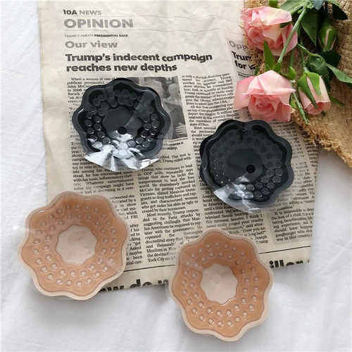 Летние дышащие многоразовые наклейки на соски для сосков, противоударное черное нижнее белье, вставки в бюстгальтер, телесного цвета