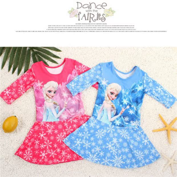 Áo tắm cho trẻ em Nữ công chúa Váy cho bé gái Chia tay dài - Bộ đồ bơi của Kid đồ bơi cho bé gái 12 tuổi