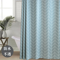 European-style waterproof cloth shower curtain set non-perforated toilet door curtain window curtain bathroom curtain curtain curtain curtain