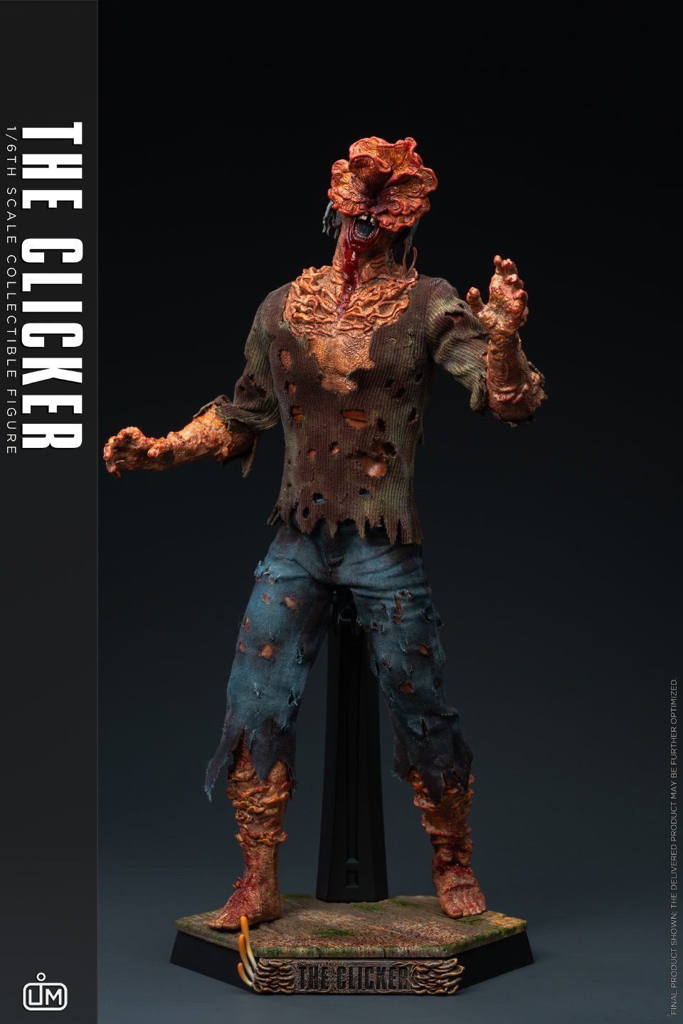 LimToys 1/6 The Last of Us The Clicker Zombie Action Figure In