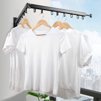 Folding drying rack wall-mounted indoor and outdoor toilet invisible window sill bay window drying quilt rack balcony artifact