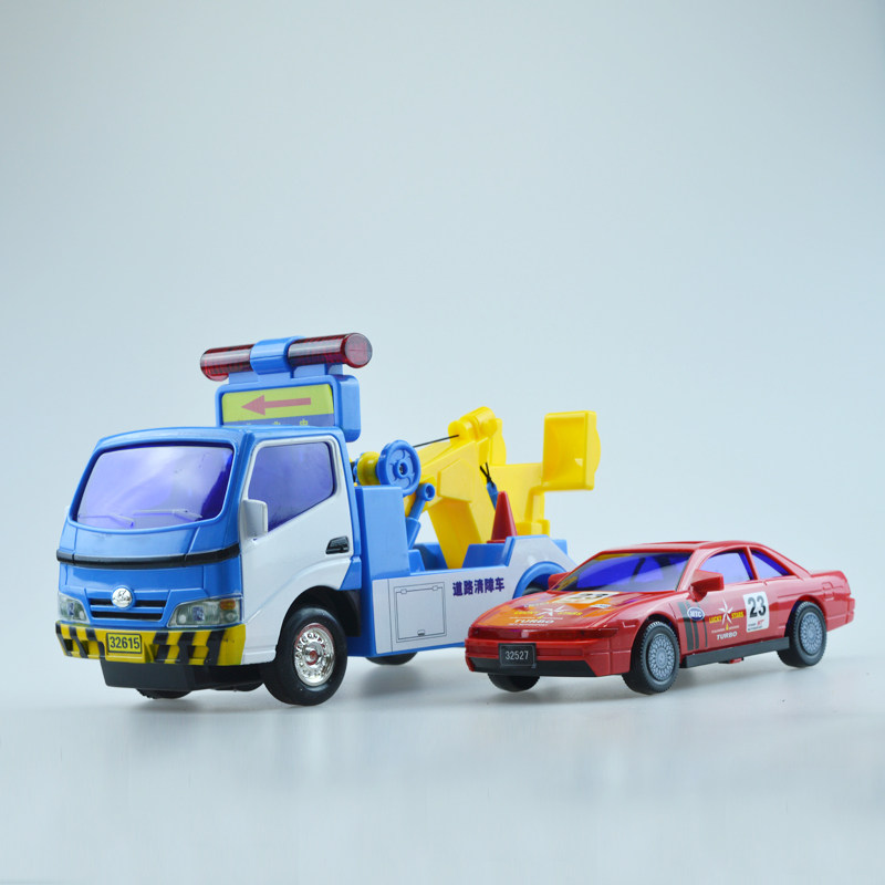 Lili large engineering car series Inertial car wrecker car Rescue car Trolley combination series Children's toy car