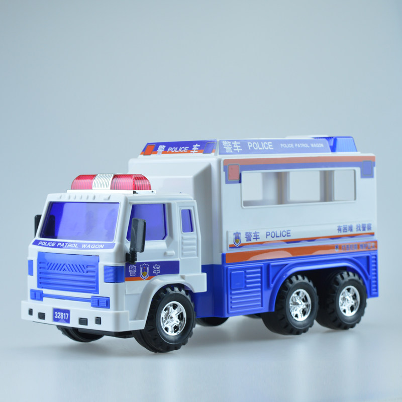 Police car toy car Large inertia car Ambulance Lili police car model Boy toy car