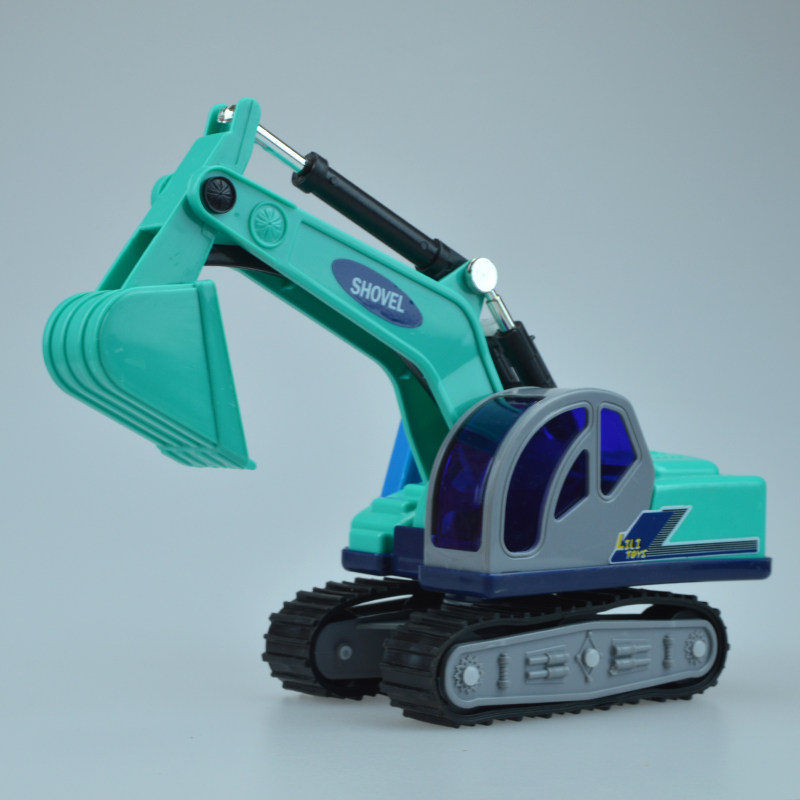 Lili large children's toy engineering car model track excavator excavator bulldozer 360-deg; rotation