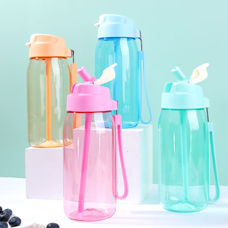 Special 100 Whisler C straw cup Sport water glass portable seal anti-leakage accompanying cup Student Summer cup 550ml