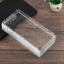 Glass brick honeycomb hot melt brick transparent square glass partition wall Crystal brick bar transparent curtain wall landscape wall